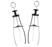 LIFKOME 2 Pièces Pince à Antidérapante Acier Inoxydable Lot de Ustensiles de Cuisine pour Plat Chaud et Bol Outil Pratique Brûlure avec Design Ergonomique Accessoire de