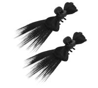 LIFKOME 2 Pièces Pince Chignon Cheveux Naturel Noir Accessoires Coiffure Légers pour Demi-queue et Chignon Clip Magique Synthétique pour Style Rapide et Quotidien