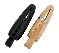 LIFKOME 2 pièces Pinces à Bagues Bois et Plastique Étau Bijouterie Portable avec Coin de Serrage Outils de Fabrication de Bijoux et Maintien Précis des Anneaux