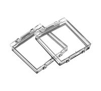 LIFKOME 2 Pièces Protection Bouton Alimentation Transparent Couvercle Carré Activation Accidentelle pour Ordinateur Machine à Laver Lave et Ascenseur Installation Facile