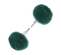 LIFKOME 2 Pièces Roue Abrasive Fibres Vertes pour Perceuse Tête Polissage Champignon Acier Inoxydable Tampon à Récurer pour Ponçage Polissage et Décapage des Surfaces Métalliques