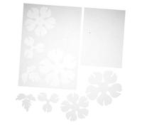 LIFKOME 2 Pièces Semi Transparent Heat Shrink Sheets with Peony Flower Design Pre Cut Plastic for DIY Hair Accessories and Artistic Crafts