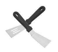 LIFKOME 2 pièces Spatule de Cuisine Inoxydable Résistante et Polyvalente Surface Antidérapante pour Cuisson Gril et Barbecue Ustensile de Cuisine