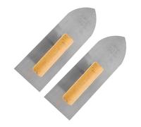LIFKOME 2 Pièces Taloche Acier Inoxydable pour Plâtrage Outil de Lissage Pratique pour Cloison Sèche et Mur Spatule Durable