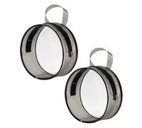 LIFKOME 2 pièces Trousse de Maquillage Transparente Ronde Imperméable Sac de Rangement Cosmétique Portable Organiseur Compact pour Voyage et Beauté Femme