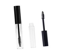 LIFKOME 2 pièces Tube Vide pour Mascara et Crème Cils avec Brosse Intégrée Flacon Transparent avec Bouchon Noir Grand et Petit Formats pour Maquillage des Yeux Couleur Couleur Aléatoire