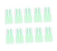 LIFKOME 20 Pièces Brosse à Dents Courte pour Prisonniers Brosse à Dents Douce pour Usage Correctionnel Outil Pratique et Sécurisé pour Hygiène Bucco Prévention des Automutilation