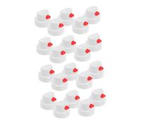LIFKOME 20 Pièces Buse pour aérosol remplacement des buses aérosols buses de peinture en aérosol capuchons de pulvérisateur de peinture blanche