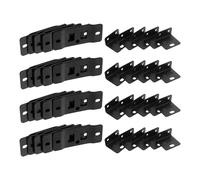 LIFKOME 20 Pièces Connecteur d'angle en Fer Noir, Équerre en L pour Bois | Support D'étagère, Alignement Précis, Connexion Serrée, Lot de Projets D'amélioration