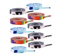 LIFKOME 20 Pièces Lacets Élastiques Garçon Fille Couleurs Arc-ciel Dégradé Résistants et Tendables pour Baskets et Chaussures de Sport Couleur Aléatoire