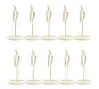 LIFKOME 20 Pièces Lot de 20 Pinces Porte-Cartes de Table de Piment Doré - Supports Décoratifs pour Concours Culinaires, Fêtes Carnavalesques et Mariages - Porte-Noms Robustes et