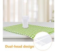 LIFKOME 200 Pièces Cure-dents Doubles Plastique Brossettes Interdentaires Portables Doubles Têtes Brosse Orthodontique Résistante pour Nettoyage Précis Entre Dents et Gencives Accessoire