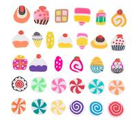 LIFKOME 200 pièces Perles Argile Polymère Mélange de Fruits et Bonbons pour DIY Accessoires Création de Bracelets Colliers et Décorations Artisanales