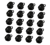 LIFKOME 20pièces Lot de Protections De Câbles Ronds Nylon Manchons Anti-Vibration Et Serre-câbles pour Fixation Sécurisée Et Isolation des Fils Électriques