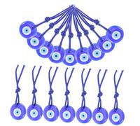 LIFKOME 20pièces Ornement Œil Bleu Décoration Murale Le Mauvais Œil Pendentif Pour Maison Voiture Fenêtre Porte Sac Et Valise