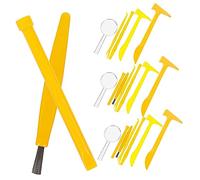 LIFKOME 21 pièces Kit de Fouilles Archéologiques pour Garçon Fille Outils et Durables Plastique Brosse Marteau et Ciseau pour Creuser Éducatif Scientifique pour Initiation à Lexcavation
