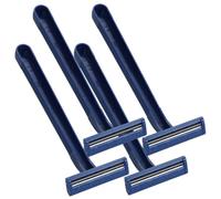 LIFKOME 24 pièces Rasoir Jetable Femme Bleu Foncé Lame Acier Inoxydable Tondeuse Manuelle Polyvalente pour Visage et Corps Légère et Portable pour Voyages