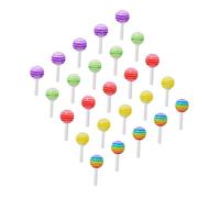 LIFKOME 25 pièces Décorations Ongles Sucettes Bonbon Accessoires Manucure DIY pour Femmes Ornements Nail Art Élégants et Brillants pour Fêtes et Événements