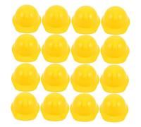 LIFKOME 25 pièces Miniature Plastic Construction Hats Tiny Hard Hats for Party Decorations Doll Accessories and Themed Event Bottle Toppers