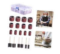 LIFKOME 252 pièces Kit Tambour Ponçage avec Mandrin Auto-agrippant Bandes Abrasives Carbure de Résistantes Haute Température pour Plastique Métal et Sculpture DIY