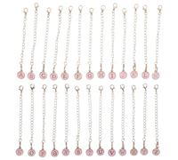 LIFKOME 26pièces Breloques Lettres Anglaises Pour Breloques Lettres Chaîne De Porte-clés Décoration Suspendue Fantaisie