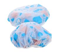 LIFKOME 2pcs Casqueur De Réutilisable Capur De Bain Long Casquette De Bain Élastique Casquette De Bain Doux Salle De Bain Poulasse De Capuchon De Cheveux Filles Filles