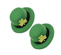 LIFKOME 2pcs Pince À Cheveux Saint-patrick Leprechaun Chapeau Haut Festival Épingle Coiffe