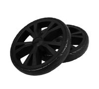 LIFKOME 2pcs Roues de Rechange pour Chariot de Courses Pliant, Roulettes Pivotantes en Plastique, Compatible Polyvalent, Roulement Stable pour Caddie