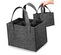 LIFKOME 2pièces à Bouteilles pour Vin Rouge Fourre-Tout Portable avec Séparateur Amovible Imperméable Et Isolant Thermique