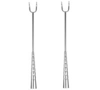 LIFKOME 2pièces Acier Inoxydable Pour Bbq Accessoires De Grillade Pour Viandes Pour Rôtir Jambon Et Poulet