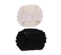 LIFKOME 2pièces Bandeaux Tricotés Épaissis Cache-oreilles Réversibles Pour Hiver Accessoires Mode Femme