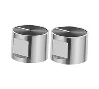 LIFKOME 2Pièces Boutons de Remplacements Universels pour Cuisinière à Lot de Faciles à Installer Compatibles avec Plupart des Modèles de Zinc Robuste