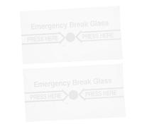 LIFKOME 2pièces Couvercle Alarme Incendie Pour Point Appel Manuel Panneau De Sécurité Verre Couvercle Interrupteur Alarme Incendie