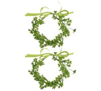 LIFKOME 2pièces Floral Headband Shamrock Headbands Pour Saint-patrick Accessoires Festifs Verts Pour Femmes Hommes Et Filles