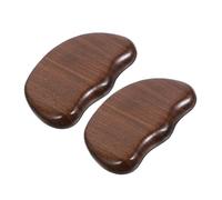 LIFKOME 2pièces Gua Sha Scraping Plate Bois Portable Outil De Massage Pratique Pour Soulager Les Tensions Musculaires Et Améliorer La Circulation Sanguine