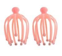 LIFKOME 2pièces Masseur de Chevelu Octopus Griffes Multifonction Massage Crânien Réducteur de Stress Ergonomique Portable pour Tête et Scalp Couleur Aléatoire