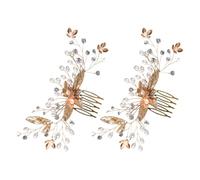 LIFKOME 2pièces Peigne De Mariage Vintage Cristal Accessoires Pour Cheveux Élégants Peigne Décoratif Pour Mariée Et Demoiselles Honneur Pour Coiffures De Mariage