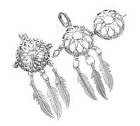 LIFKOME 2pièces Pendentifs Attrape-rêves Lot De Boucles Oreilles Et Colliers Diy Pendentif De Bijoux Avec Récipient Pour Huile Essentielle