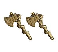 LIFKOME 2pièces Porte-clés Pendentif Dragon Diy Petit Ornement Décoratif Intérieur Artisanat Laiton