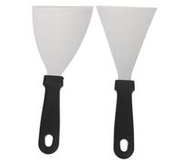 LIFKOME 2pièces Spatules Pour Plancha Acier Inoxydable Spatules De Cuisine Pour Barbecue Retourner Œufs Galettes Poisson Légumes Accessoire De Cuisine