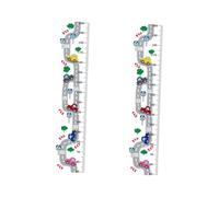 LIFKOME 2pièces Sticker Mural Amusant Mesure De Hauteur Pour Garçon Fille Décalcomanie Décorative Amovible Pour Chambre à Coucher Salle De Jeux