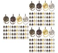 LIFKOME 3 Ensembles Boutons De Tirage Miniatures Anneaux Décoratifs Pour Meubles Poignées De Tiroir Vintage Et Accessoires Diy Pour Rénovation De Mobilier 40 Pièces * 3