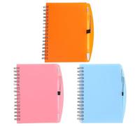 LIFKOME 3 Ensembles Cahier à Spirale pour Notes, Lot de Sets | Format Poche, Style Minimaliste Élégant, Usage Scolaire et Professionnel, Trois Stylos Inclus