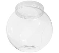 LIFKOME 3 pièces Bonbonnières Transparentes Rondes avec Couvercle Blanc Lot de Pots de Rangement Hermétiques Bocaux Multi-usages pour Bonbons Biscuits et Snacks Décoration Cuisine et