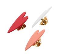 LIFKOME 3 Pièces Broches Coeur Rouge pour Femmes Pins Émail Vintage Alliage de Zinc Badges Coeur pour Vestes Chapeaux Sacs Mariage et Fêtes