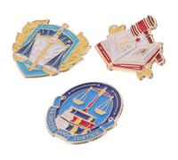 LIFKOME 3 Pièces Broches Thème Juridique Échelle de Justice Marteau de Droit Métal Accessoires Bureau Droit pour Étudiants et Avocats Pin Kawaii pour Vêtements