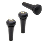 LIFKOME 3 Pièces Chevilles en Ébène pour Violon, Boutons de Cordier Noir, Accessoires Stables pour Réglage Sonore, Installation Facile pour Violonistes et Orchestres