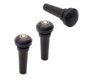 LIFKOME 3 Pièces Chevilles en Ébène pour Violon, Boutons de Cordier Noir, Accessoires Stables pour Réglage Sonore, Installation Facile pour Violonistes et Orchestres