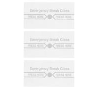 LIFKOME 3 Pièces Couvercle D'Interrupteur De Sécurité Incendie en Verre Dispositif D'Alarme De Bris De Verre Couvercle D'Interrupteur d'urgence Dispositif