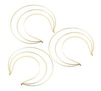 LIFKOME 3 Pièces Goddess Crown Headband Three-layer Metal Halo Hairband For Women Bridal And Costume Party Accessory
